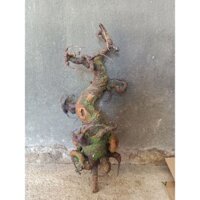 Gốc bonsai giả, gốc sơn acrylic dáng trực 40cm 25nhánh
