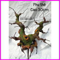 Gốc bonsai,thân cây giả,dáng Phu Thê 25-30cm làm hoa mai đào đón tết S0280