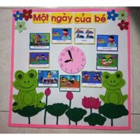 góc Một Ngày Của Bé làm bằng vải nỉ