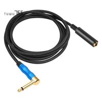 Góc Phải 6.35Mm TRS Stereo Nam Đến Nữ Cáp Âm Thanh Đàn Guitar Nối Dài Dây Cáp Cho Khuếch Đại Tai Nghe Góc Phải TRS Stereo Nam Đến Nữ Âm Thanh Nối Dài A