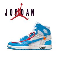Gốc Nike_Air_Jordan_1_X_Off_White_Joint Name_North Thẻ Blue_Unc Giày Bóng Rổ Nam Nữ Thể Thao Cho Nữ