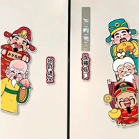 God of Fortune to Double Door Tủ Lạnh Dán Nam Châm Trang Trí 1.4
