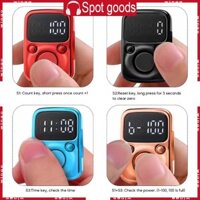 Godd Điện Tử Kỹ Thuật Số Dạ Quang LED Tay Tally Counter Cầu Nguyện Sạc Counter Clicker Chữ Số Stitchs Marker