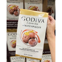 GODIVA BELGIUM 1926 MASTERPIECES 422gram NHAP Mỹ (USA)  CHOCOLATE ĐEN HUYỀN THOẠI CỦA BỈ