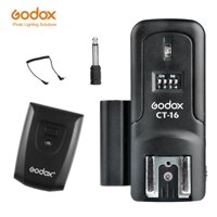 Godox CT-16 16 Channels Wireless Flash Trigger Radio Transmitter + 2x Receiver Set for Canon Nikon Pentax