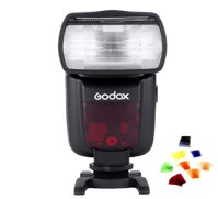 Godox TT685C E-TTL 2.4G Wireless Master Slave Speedlight Flashlight Speedlite Compatible with Canon EOS 650D 600D 550D 500D 5D Mark III+Godox CF-07...