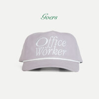 GOERS STUDIO Mũ snapback 5-panel "Office Worker" - Xám ánh tím