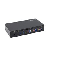 gofanco Prophecy 2-Port DisplayPort Monitor 1.2 USB KVM Switch (2x1) – 4K @60Hz 4:4:4, 21.6Gbps, HDCP 1.3, USB Keyboard/Mouse, USB 3.0 Hub, MIC in,...