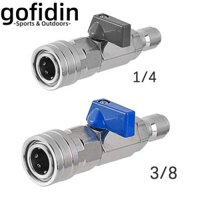 Gofidin 1 Bộ Van Bi, Cho Máy Giặt Điện Máy Giặt Áp Lực Cao Đầu Nối Nhanh, Công Tắc Lưu Lượng Nước Thép Không Gỉ 3 / 8 1 / 4 Inch Van Điều Khiển Ống
