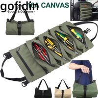 Gofidin 1 Cái Túi Bảo Quản Bộ Công Cụ, Vải Treo Dây Kéo Phần Cứng Cuộn, Vải Di Động Cờ Lê Dụng Cụ Tổ Chức Xô Ô Tô Xe Máy