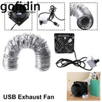 Gofidin 1 Chiếc Quạt Hút USB, Có Ống Hút Bụi Mini Đơn Giản, Ống Tốc Độ Có Thể Điều Chỉnh Thông Gió Không Khí Cửa Sổ Hút Phòng Tắm Nhà Bếp Công Nghiệp