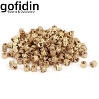 Gofidin 200 Chiếc Hạt Đồng Thau, M4 x 4mm Chiều Dài x 5.2mm OD Đai Ốc Chèn, Máy In Đai Ốc Bền