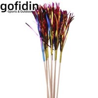 Gofidin 8.66 "Gậy uống nước đầy màu sắc, que tre và giấy Nhiều màu Pháo hoa hình que trái cây, tăm mùa hè Phụ kiện tăm cầu vồng