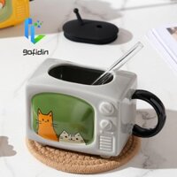 Gofidin Cốc cà phê gốm hình TV 3D Đồ uống nhà bếp