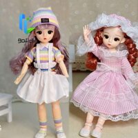 GOFIDIN Gofidin Công Chúa Trang Phục Búp Bê BJD Tóc Dài Búp Bê Bé Gái Quà Tặng