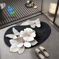 Gofidin Ins Hoa Bướm Cửa Thảm Thoáng Khí Nhẹ Mùa Xuân Tour