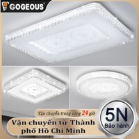 Gogeous đèn ốp trần phòng khách Đèn trang trí kim cương rực rỡ đèn 3 màu đèn chiếu trần nhà