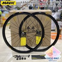 [GoGo Bike] Bộ vành nhôm xe đạp MAVIC COSMIC PRO 700Cx38mm - PHANH ĐÍA 6 ỐC (Hub Carbon)