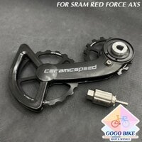 [GoGo Bike] Cần củ đề (tay gạt đề) xe đạp Ceramic Speed Cho Sram Red/Force/Rival AXS 12S (Vòng bi gốm) (Đen)