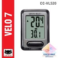 [GoGo Bike] Đồng hồ đo tốc độ xe đạp có dây CATEYE VELO 7