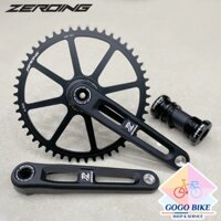[GoGo Bike] Đùi đĩa (Giò dĩa) rỗng nhôm xe đạp 1 tầng Fixed Gear ZEROING