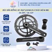 [GoGo Bike] Đùi đĩa (Giò dĩa) rỗng xe đạp JIANKUN CXVD 34-50T / 36-52T