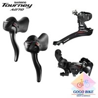 [GoGo Bike] Groupset Mini 3 Món: Tay đề lắc, Sang đĩa, Củ đề xe đạp SHIMANO TOURNEY A070 2x7 Speed