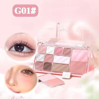 Gogo Tales Eyeshadow Palette Gogo Dance Eye Shadow Plate Nhiều màu Bột tinh tế Sửa chữa trang điểm Bảng phấn má hồng Ba trong một Matte Pearlescent Trang điểm hàng ngày