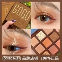 Gogo TALES GOGO Dance Giáng Sinh Chocolate Phấn Mắt Bảng 605 Người Mới Bắt Đầu Hạt Mờ Màu Đất Nhấp Nháy Chống Thấm Nước 1.3