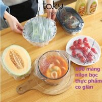 Gói 100 Màng Bọc Thực Phẩm Co Giãn, Túi Nilon Màng Bọc Thực Phẩm, Đa Năng, Tiện Dụng Cho Bếp, TakyHome 5180