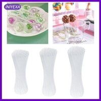 Gói 100 Que Acrylic DIY Trong Suốt Cho Trái Cây Kẹo Lolly Trẻ Em Trẻ Em Trẻ Em