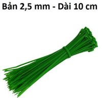 Gói 100c Dây Rút - Dây Thít Nhựa - Dây Lạt Nhựa Nhiều Màu Sắc Lựa Chọn, Công Cụ Tiện Dụng Trong Gia Đình. Taky Home 5600 - Xanh Lá - 10 cm