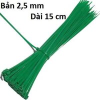 Gói 100c Dây Rút - Dây Thít Nhựa - Dây Lạt Nhựa Nhiều Màu Sắc Lựa Chọn, Công Cụ Tiện Dụng Trong Gia Đình. Taky Home 5600 - Xanh Lá - 15 cm