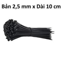 Gói 100c Dây Rút - Dây Thít Nhựa - Dây Lạt Nhựa Nhiều Màu Sắc Lựa Chọn, Công Cụ Tiện Dụng Trong Gia Đình. Taky Home 5600 - Đen - 10 cm