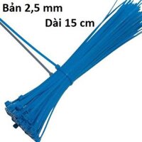 Gói 100c Dây Rút - Dây Thít Nhựa - Dây Lạt Nhựa Nhiều Màu Sắc Lựa Chọn, Công Cụ Tiện Dụng Trong Gia Đình. Taky Home 5600 - Xanh Dương - 15 cm