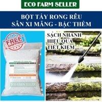 Gói 1KG Bột Tẩy Rong Rêu Sân Xi Măng Siêu Sạch 99% - Loại Tốt Tan Nhanh - Tẩy Sạch Sau 5 PHÚT