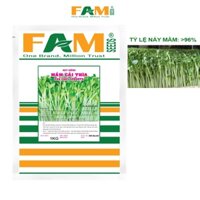 Gói 1kg Hạt Giống Rau Mầm Cải Thìa FAM SEEDS Xuất Xứ New Zealand - Hạt Đều, Đẹp, Nảy Mầm Khỏe, Phát Triển Mạnh, Ăn Giòn