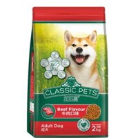 Gói 2 kg-Thức ăn hạt cho chó lớn Classic Pet Adult vị bò