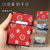 Gói 20 que Hộp đựng thuốc lá bằng nhựa chống gió chống thấm nước siêu mỏng độc đáo Hợp thời trang sáng tạo nhẹ di động Hộp đựng thuốc lá lật 2.1