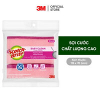 GÓI 3 MIẾNG cước rửa chén hình sóng Scotch-Brite 115x70mm (hồng)