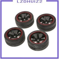 Gói 4 Bánh Xe Rally Lốp Và Bánh Xe Có Lục Giác 12 Mm Cho RC 1 / 10