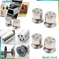 [Gói 4 Chân Inox 2 Inch Tủ Bếp Tròn, Sofa, Bàn, Ghế, Có Đế Cao Su Chống Trơn Trượt