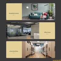 Gói 4 Giá đỡ thanh treo rèm thực tế MAI để trang trí gia đình và văn phòng