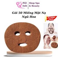 Gói 50 Miếng Mặt Nạ Ngũ Hoa Hạt Mầm Rong Biển Đắp Trắng Da Dùng Cá Nhân Spa Thẩm Mỹ Viện