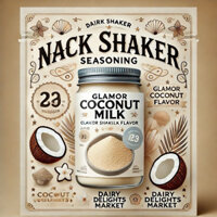 (Gói 500g) Bột Lắc Vị Sữa Dừa Glamor - Phù hợp dùng cho bánh gạo, Snack, hạt, thơm ngon ngậy béo