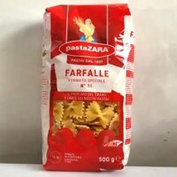 gói 500g / SỐ 31 - NUI NƠ Ý PASTA ZARA Farfalle Pasta (tgc)