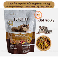 Gói 500g Thức ăn Superior Thái Lan cao cấp cho Sóc Bay Úc sugar glider,sóc bông,sóc đất,nhím,chồn markeet,thơm ngon,tốt