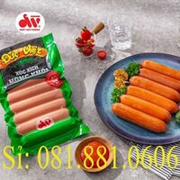 Gói 6 cây Xúc xích hong khói size lớn, Xúc xích Đức Việt, Gói 500g. Date mới nhất