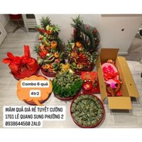 gói 6 mâm quả cao cấp đám cưới miền nam . mâm quả cưới hỏi trọn gói giá rẻ tuyết cường q6