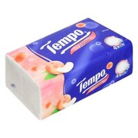 Gói 90 tờ khăn giấy rút Tempo hương đào 4 lớp